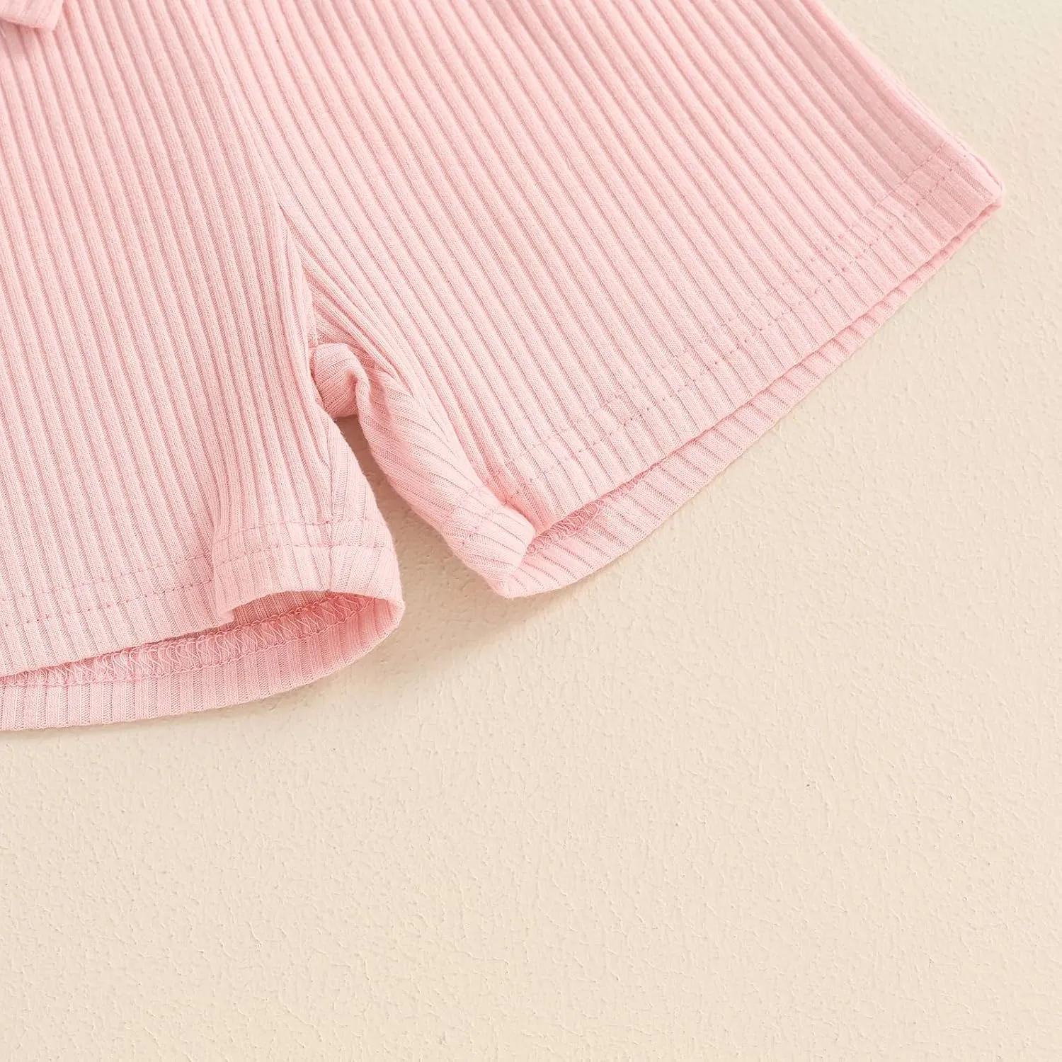 3 Pack Shorts for Baby Girls Ribbed Short Pants Cotton Casual Solid Summer Toddler Shorts