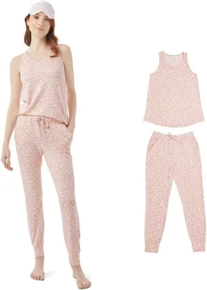 32 Degrees Women's Soft Comfy 2 Piece Sleep Set | Soft & Stretchy | Top and Bottom Set