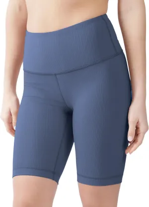 90 Degree By Reflex High Waisted Yoga Biker Shorts Ribbed Workout Running Spandex Shorts for Women