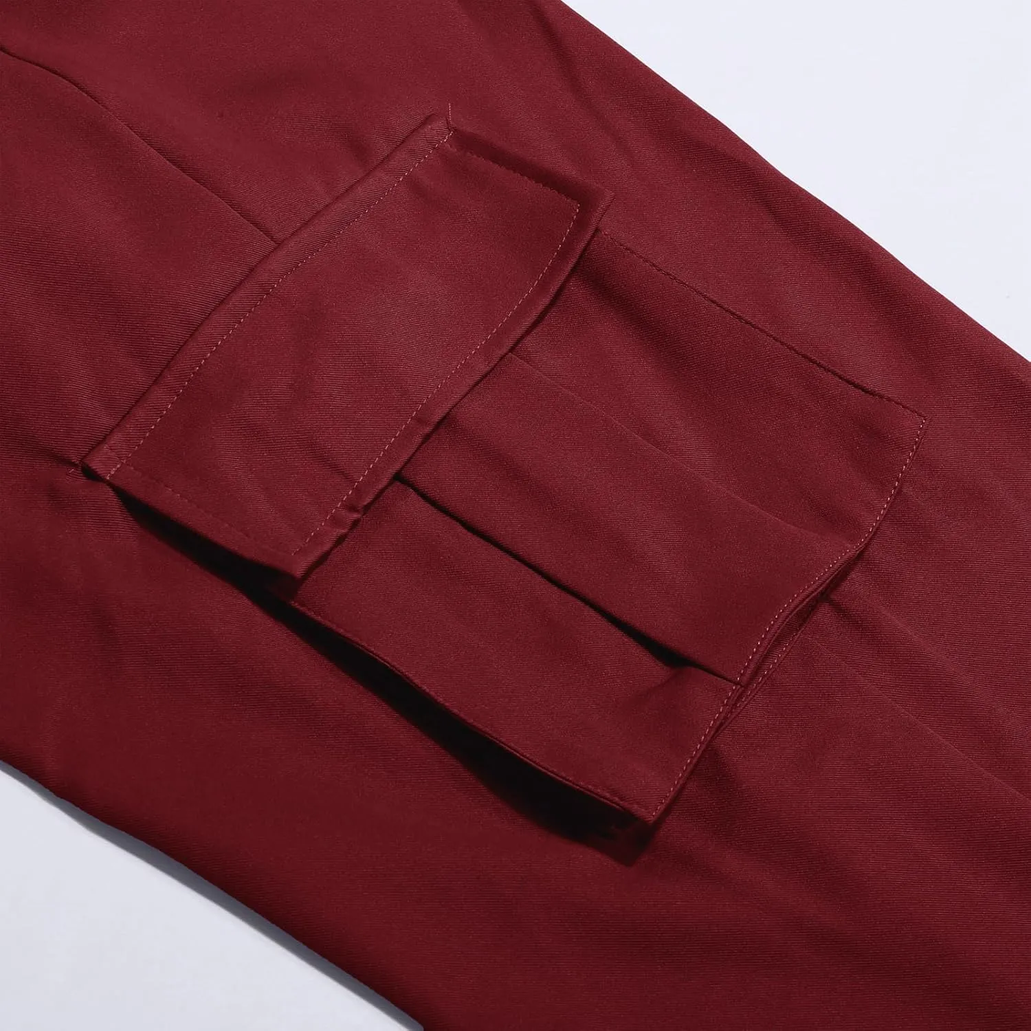 Alalaso Men's Cargo Pants Relaxed Fit with Buttoned Ankle Cuffs and Water Resistant