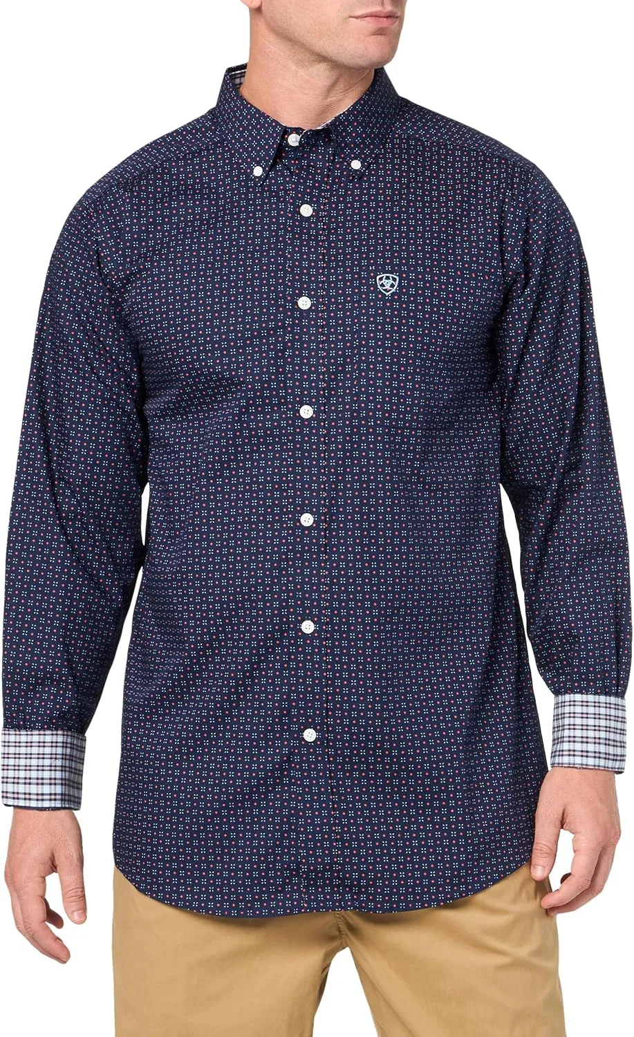 Ariat Men's Wrinkle Free Wells Fitted Shirt