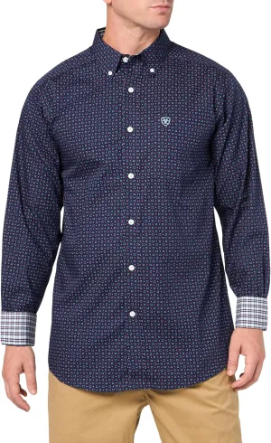 Ariat Men's Wrinkle Free Wells Fitted Shirt