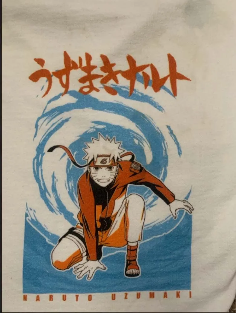 Bioworld Naruto Shippuden Naruto Uzumaki Character Men's White Lounge Shorts