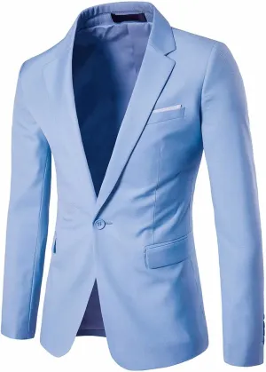 Black Suits For Men Slim Fit One Button Suit Coat Jacket Tops Men Fashion Jackets For Men Men Windbreaker Jacket