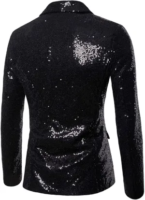 Blazers for Men Men's Coat Jacket Casual Buckle Lapels Printed Single-breasted Suit Long Sleeves Button Jacket