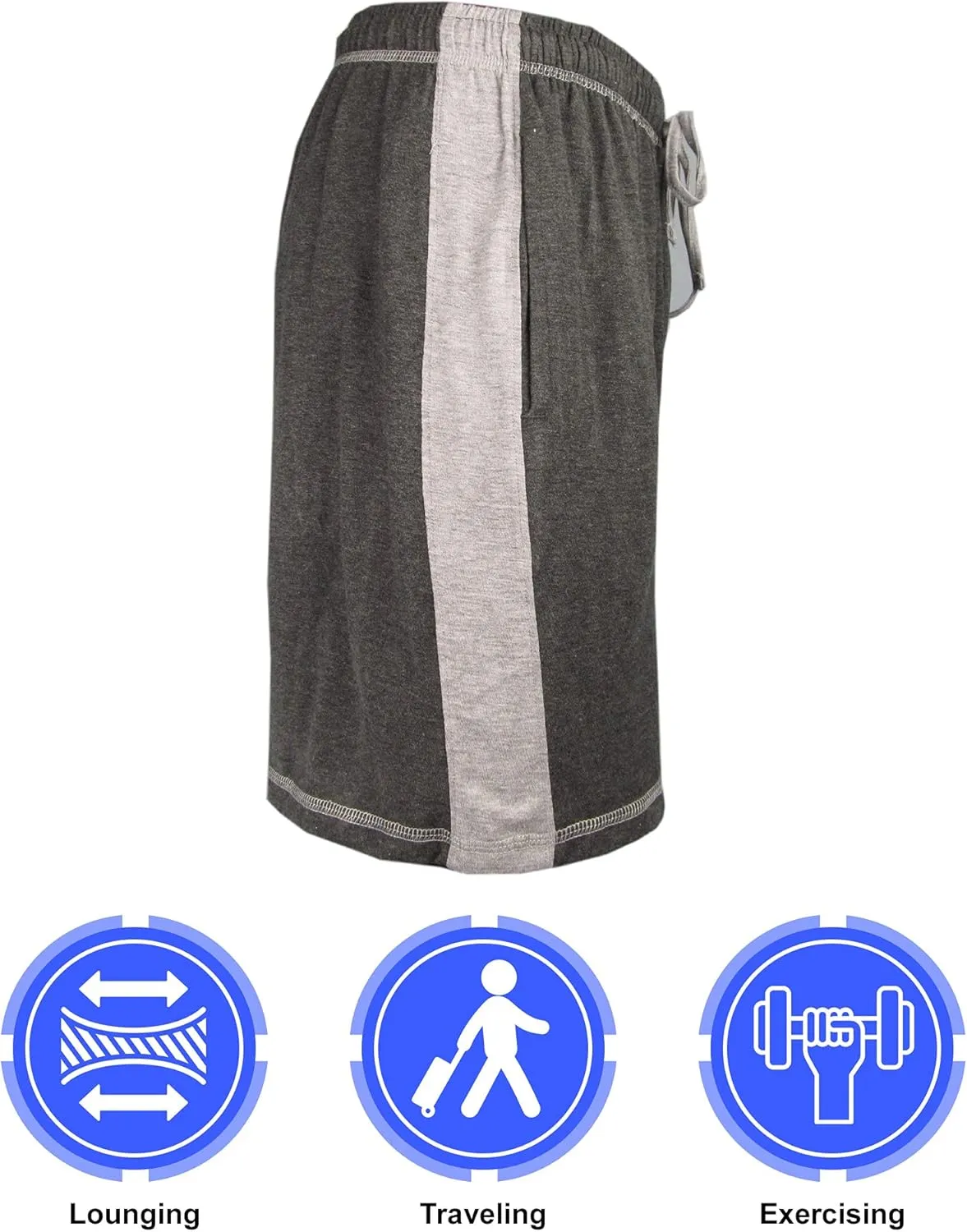Brave Mens Cotton Super Soft Knit Lounge/Sleep Shorts