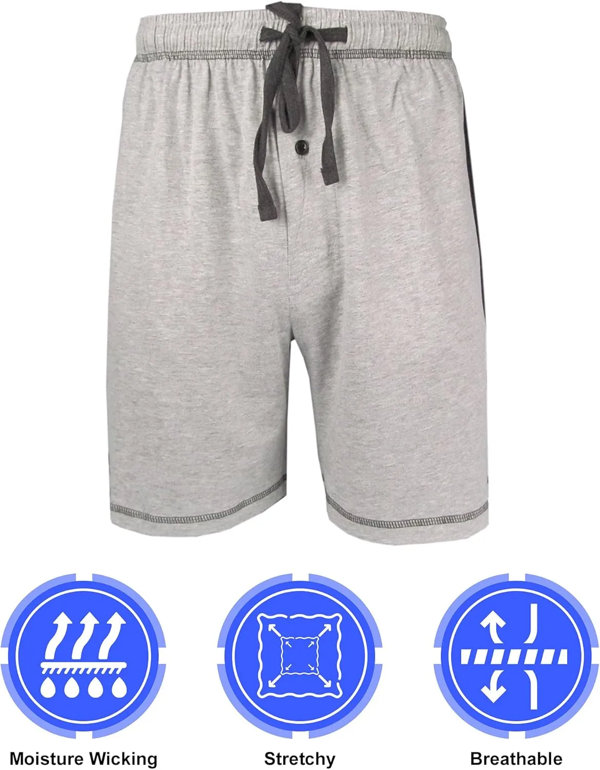 Brave Mens Cotton Super Soft Knit Lounge/Sleep Shorts