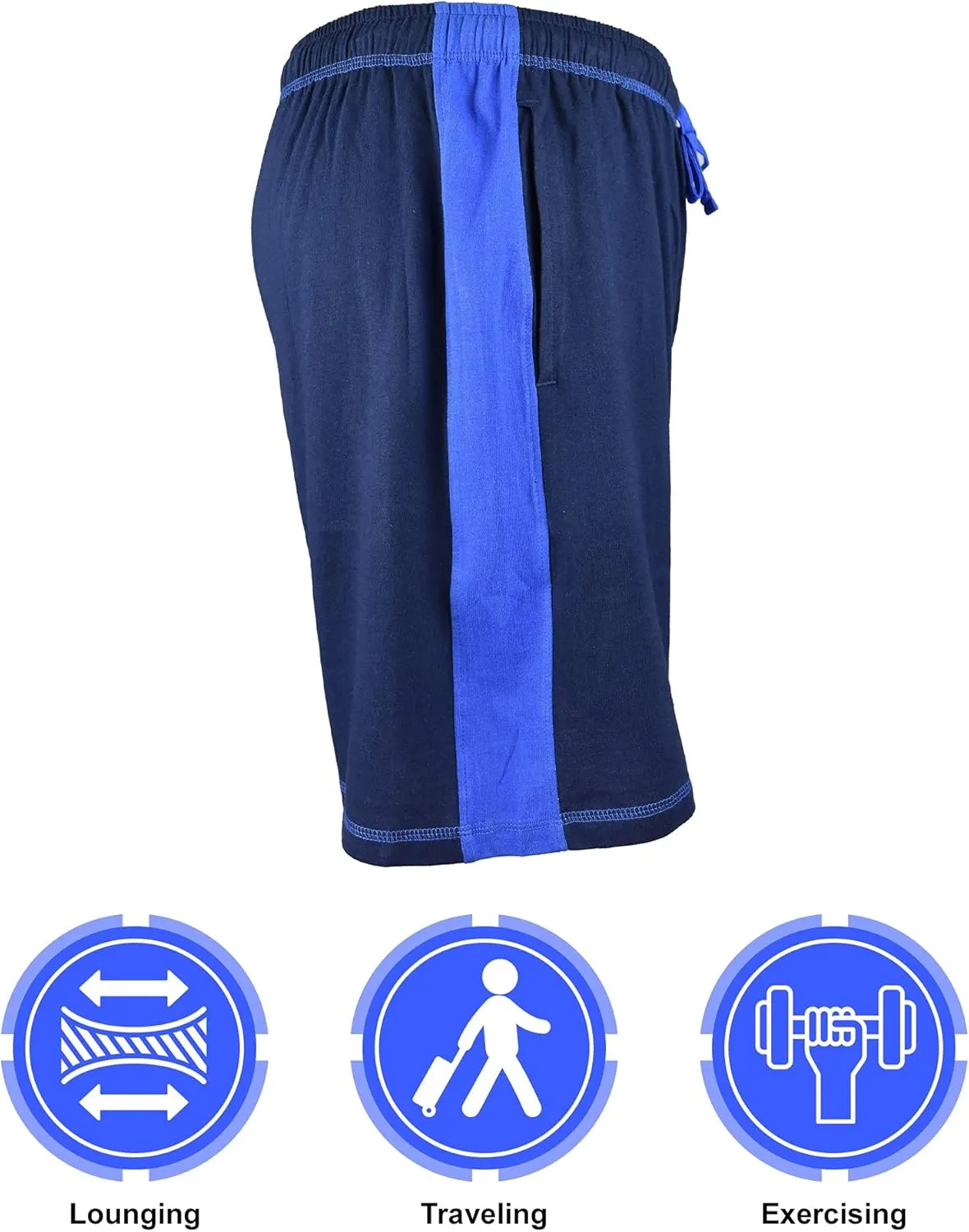 Brave Mens Cotton Super Soft Knit Lounge/Sleep Shorts