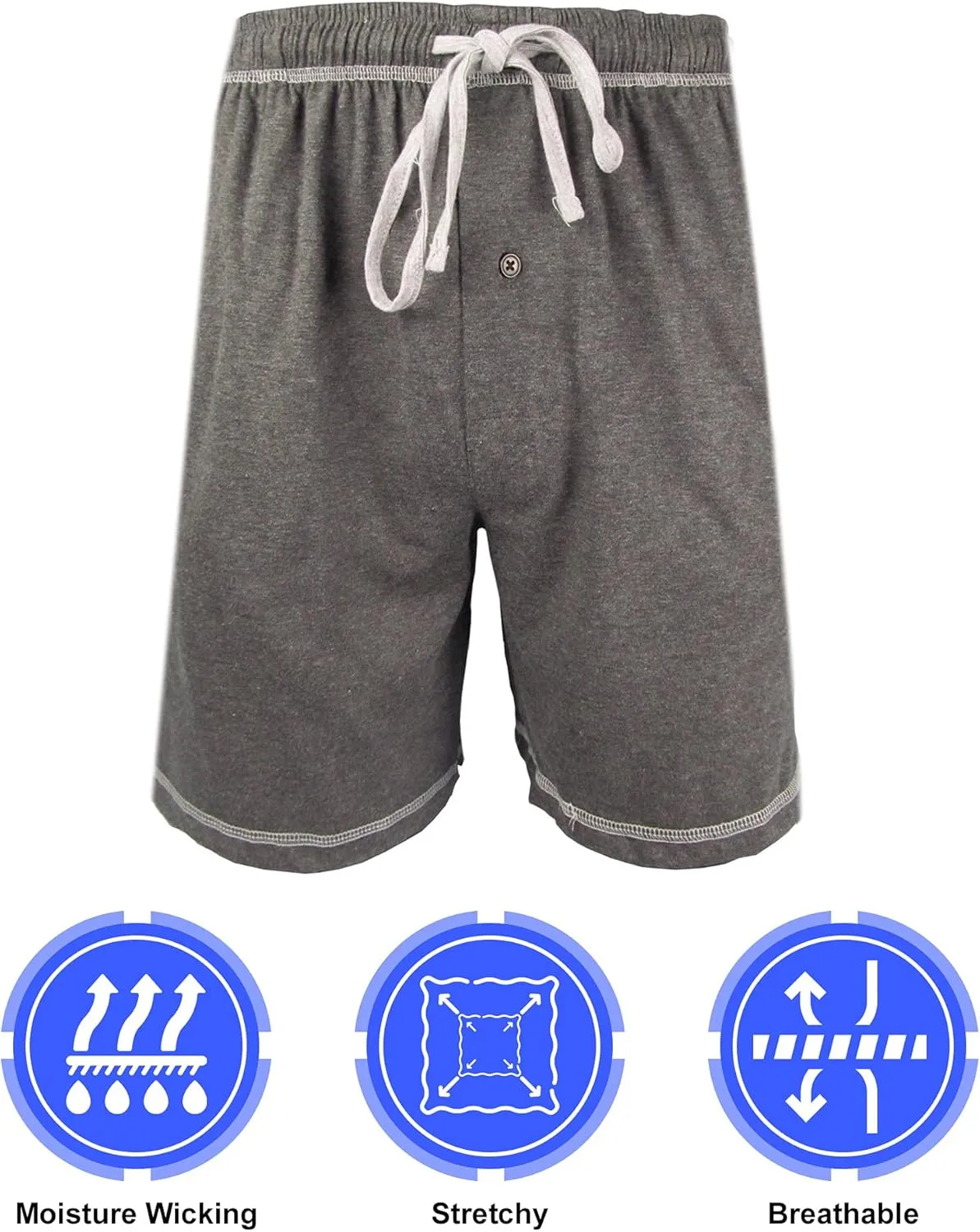 Brave Mens Cotton Super Soft Knit Lounge/Sleep Shorts
