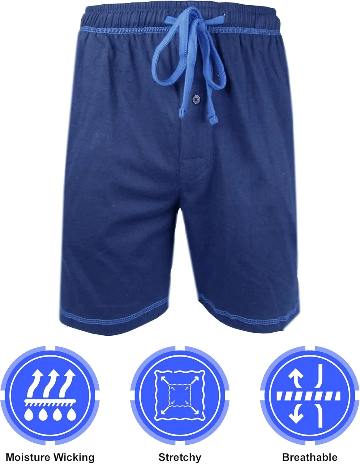 Brave Mens Cotton Super Soft Knit Lounge/Sleep Shorts