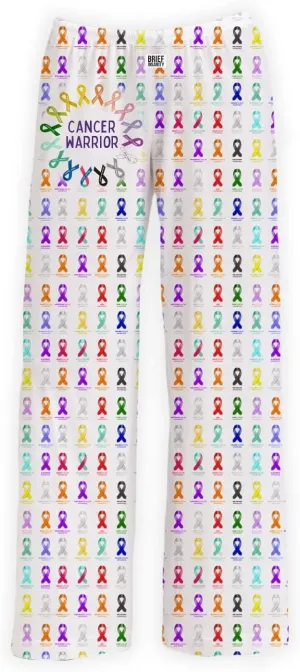 BRIEF INSANITY Cancer Warrior Pajama Pants | Chemo Lounge Pants for Cancer Patients - sleepwear