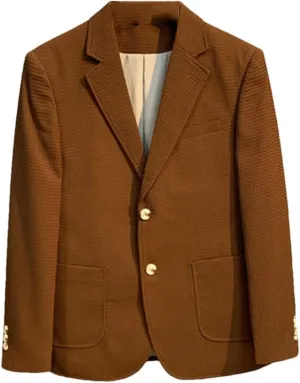 British Style Striped Casual Suit Jackets Mens Slim Fit Business Blazers Coat Formal Social Prom Tuxedo
