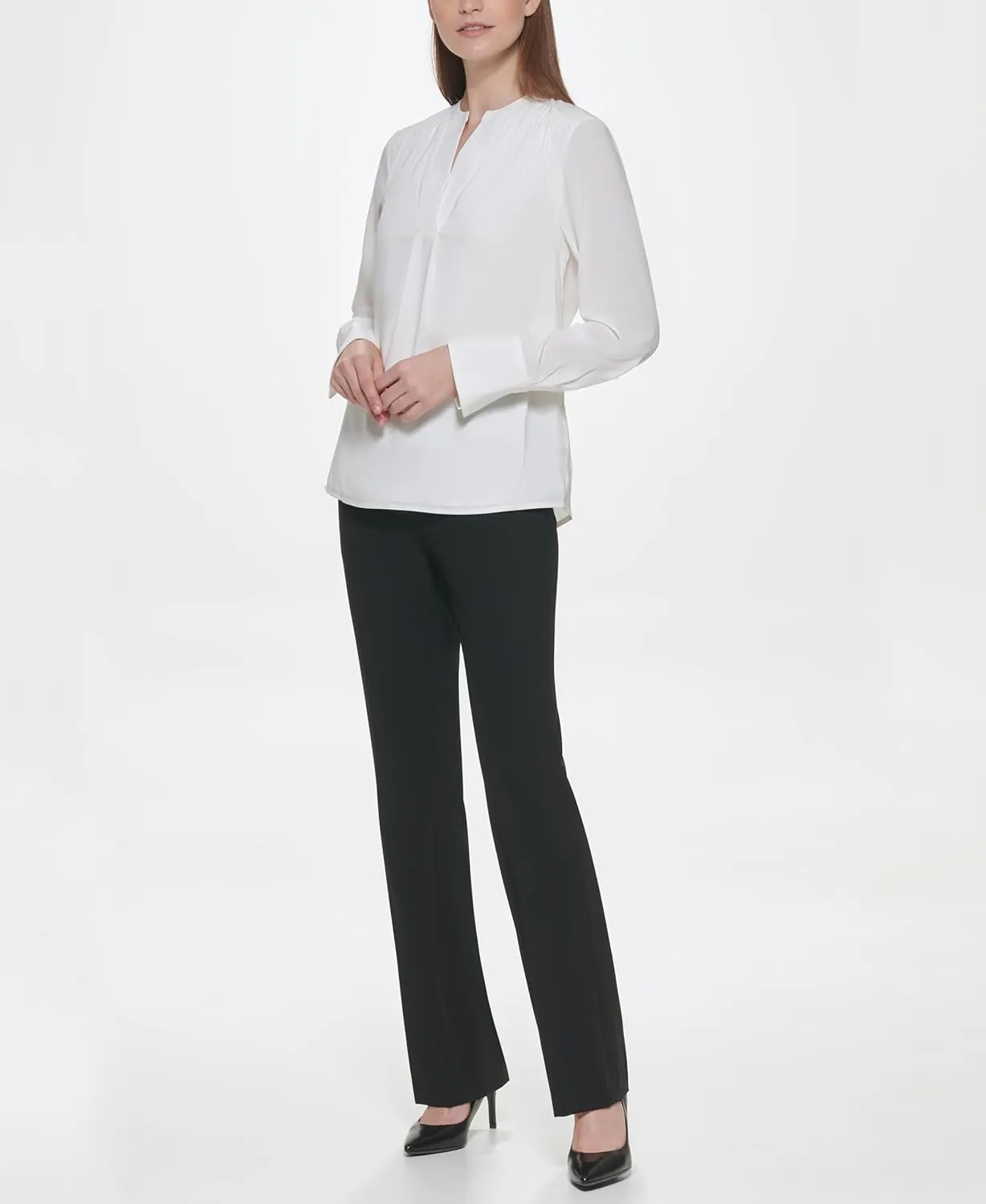 Calvin Klein Women's Long Sleeve Suits Top