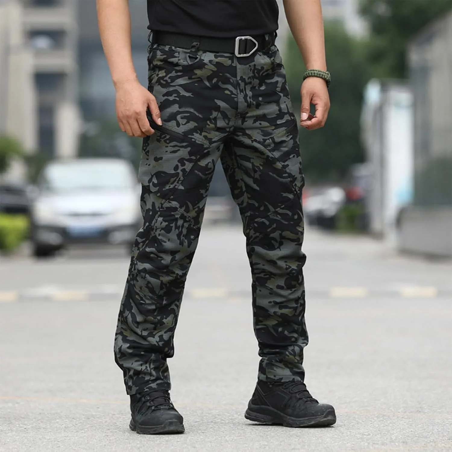 Cargo Pants for Men Multi Pockets Pants Casual Relaxed Fit Ripstop Hiking Pants Tactic Trousers