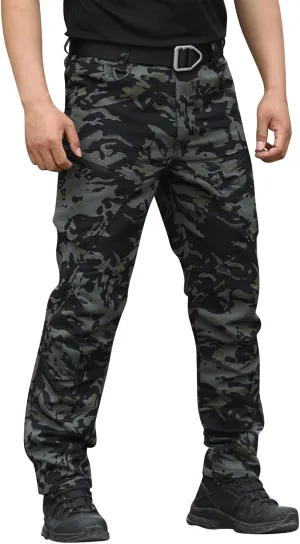 Cargo Pants for Men Multi Pockets Pants Casual Relaxed Fit Ripstop Hiking Pants Tactic Trousers