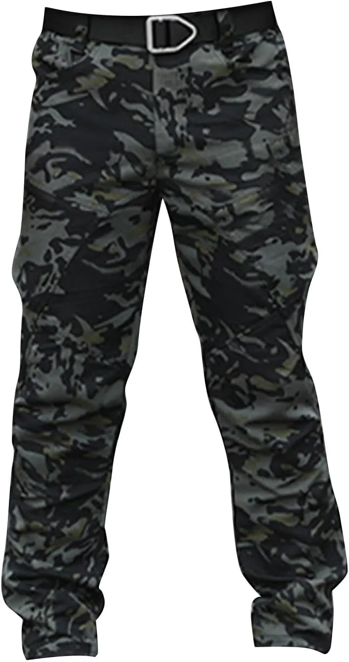 Cargo Pants for Men Multi Pockets Pants Casual Relaxed Fit Ripstop Hiking Pants Tactic Trousers