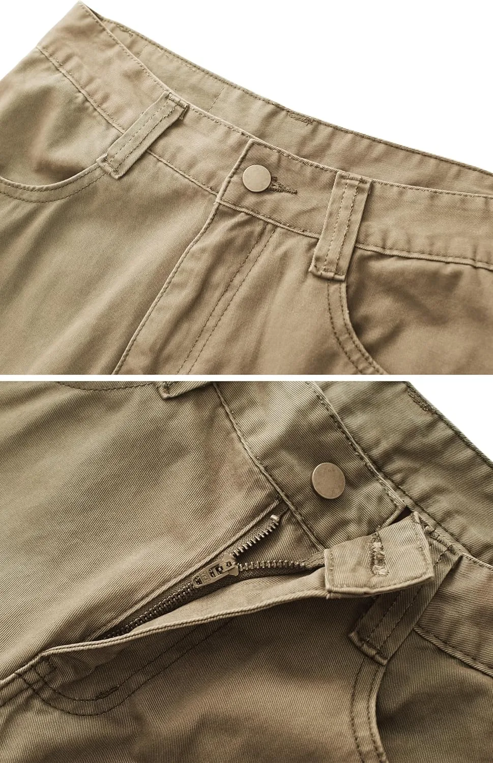 Cargo Pants for Men Relaxed Fit Work Pants Breathable Casual Pants with 8 Pockets No Belt