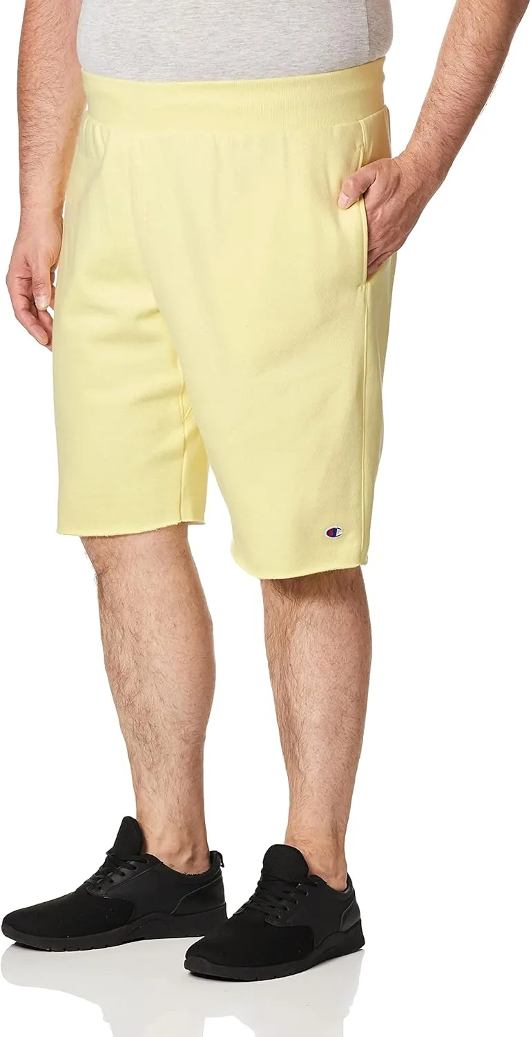 Champion Men's Reverse Weave Fleece Cut Off Shorts, 7" Inseam