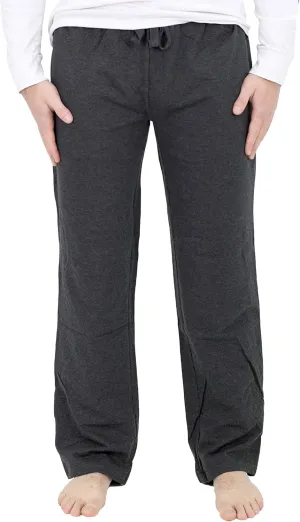Cherokee Men's Polar Fleece French Terry Knit Pajama Pants Sleepwear