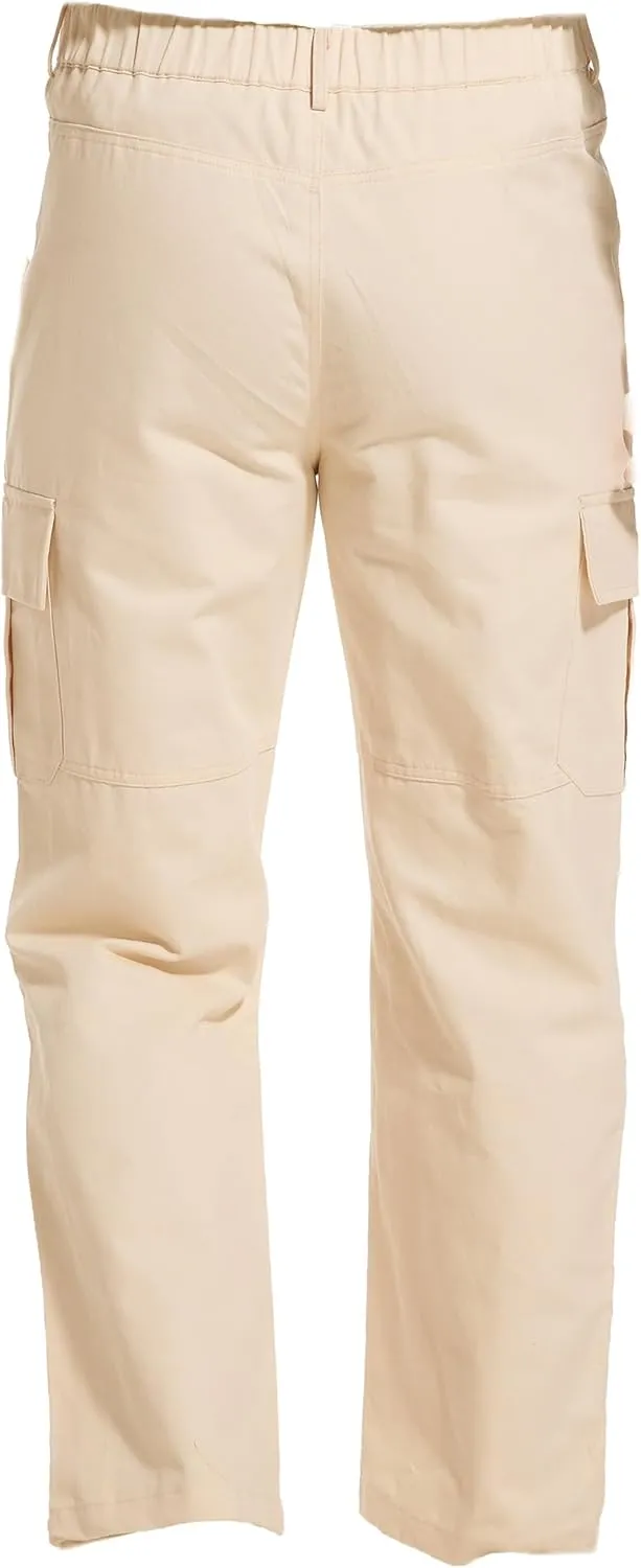 CLANMILUMS Men's Relaxed Fit Cargo Pants Causal Streetwear Trouser with Pocket
