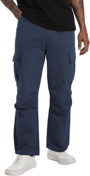 CLANMILUMS Men's Relaxed Fit Cargo Pants Causal Streetwear Trouser with Pocket