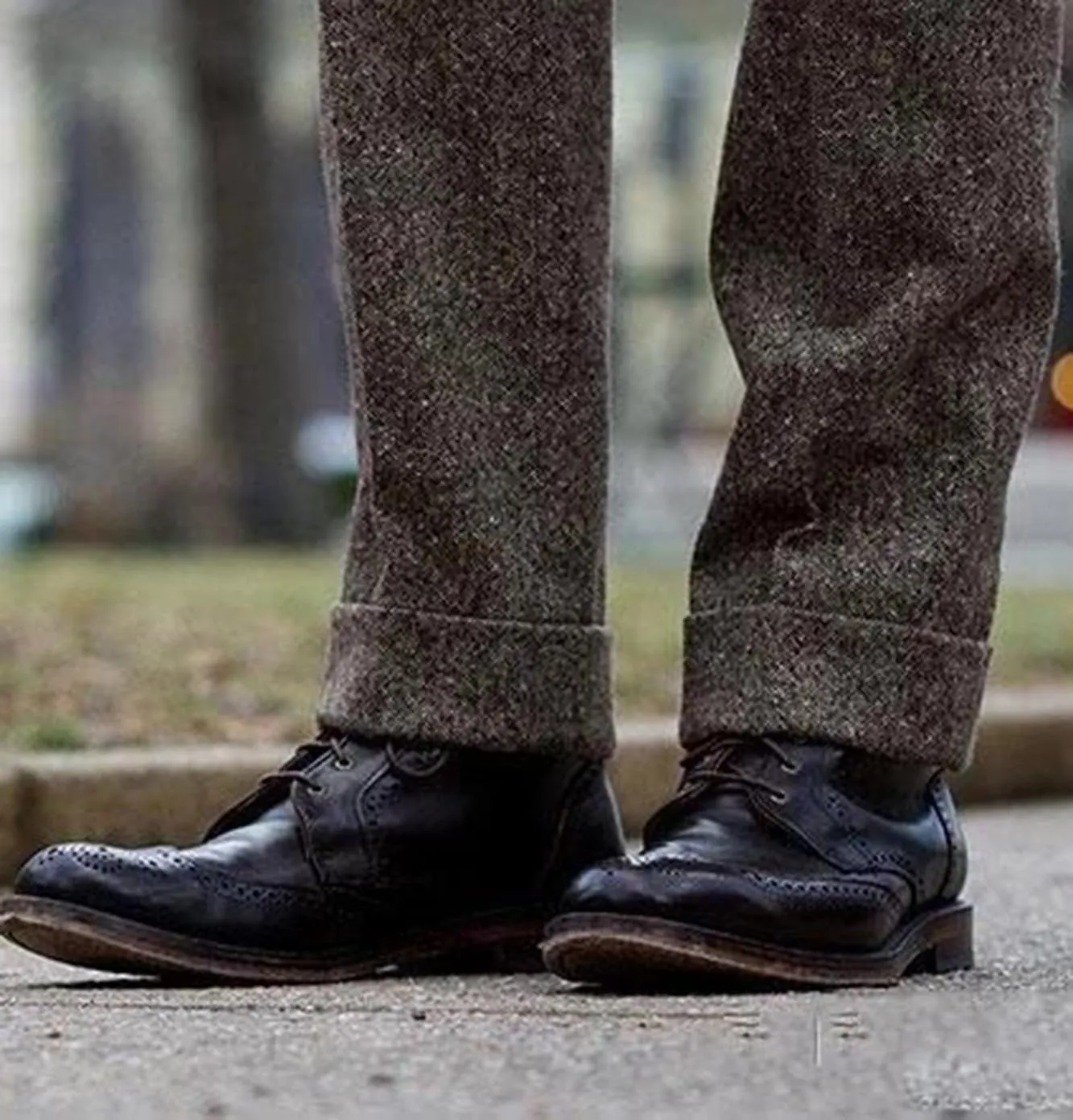 Classic Men Suits Two Pieces Wool Slim Fit Blazer and Pants