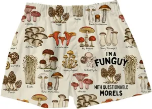 Funny Boxer Shorts | Breathable Loose Fit Lounge Shorts | Silky Soft Premium Graphic Print Pajama Shorts for Men & Women