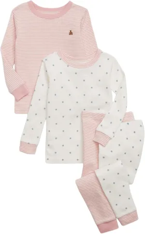 GAP Unisex Baby Toddler 2-Pack Long John Pajama Set