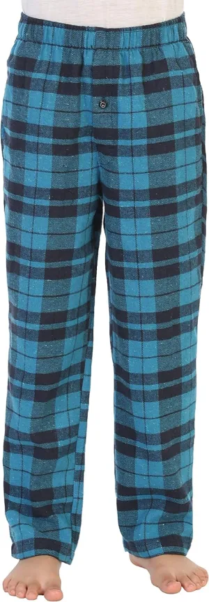 Gioberti Boys Flannel Lounge Pajama Pants - Yarn Dye Brushed with Elastic Waist