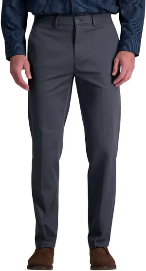 Haggar Men's Wrinkle Free Straight Fit Flat Front Khaki Pant