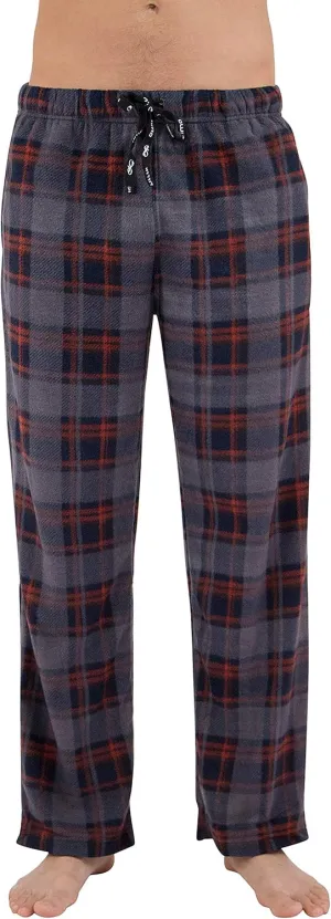 INTIMO mens Microfleece Plaid Lounge Pant