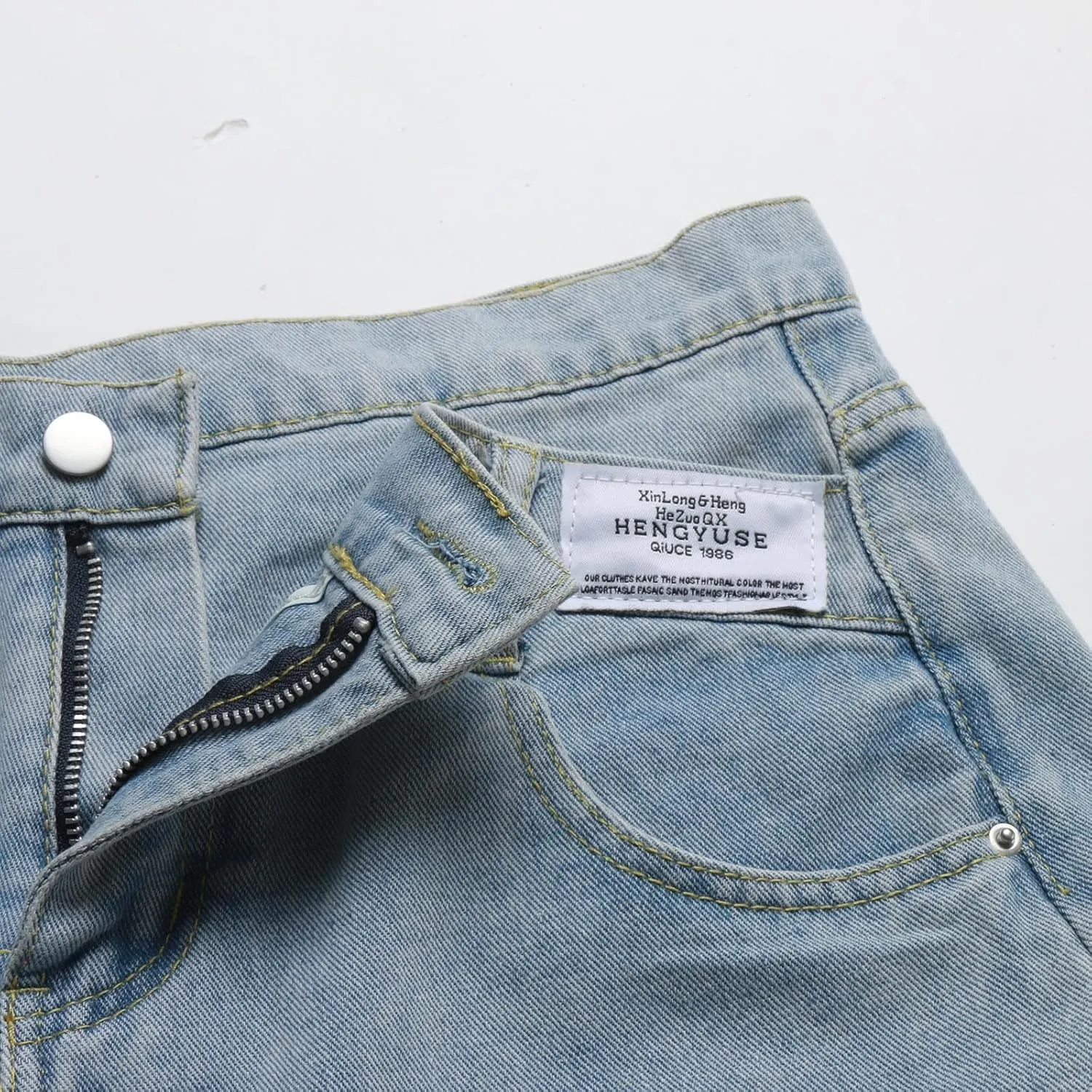 Jeans Shorts Womens Stretchy High Waisted Denim Shorts Ripped Summer Folded Hem Casual Cut Off Shorts with