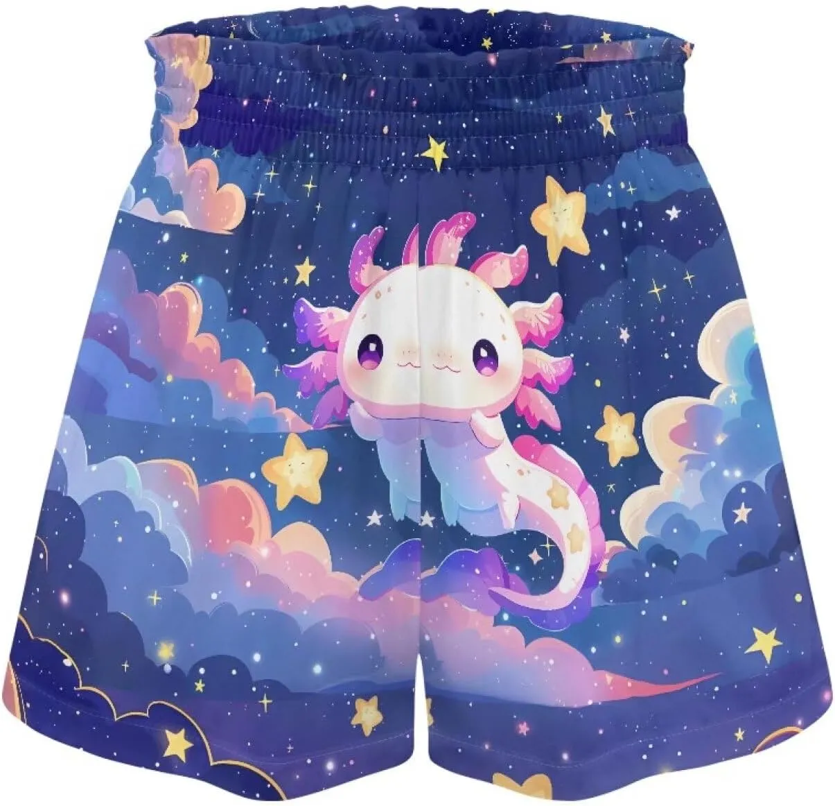 Kids Athletic Shorts for Girls 1-16 Years Casual Runing Shorts High Waisted Cute Graphic Shorts with Pockets