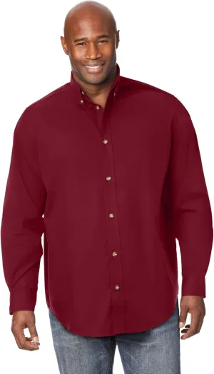 KingSize Men's Big & Tall Long Sleeve Wrinkle Free Sport Shirt