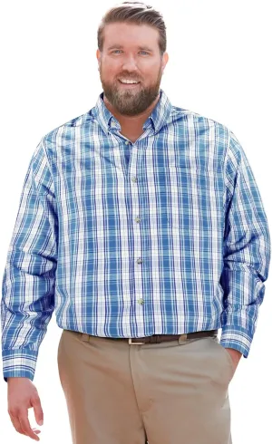 KingSize Men's Big & Tall Long Sleeve Wrinkle Free Sport Shirt