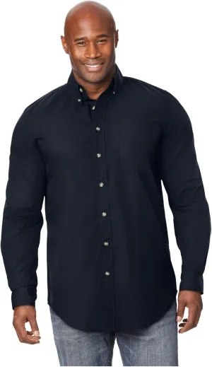 KingSize Men's Big & Tall Long Sleeve Wrinkle Free Sport Shirt