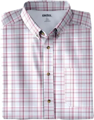 KingSize Men's Big & Tall Short Sleeve Wrinkle-Free Sport Shirt