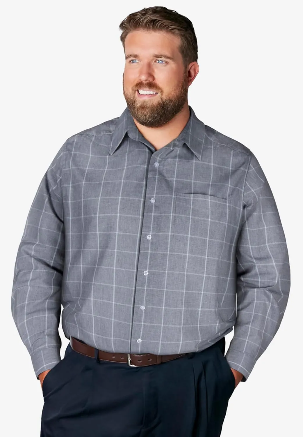 KingSize Men's Big & Tall Tall Wrinkle-Free Dress Shirt