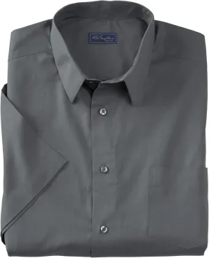 KingSize Men's Big & Tall Tall Wrinkle-Free Short-Sleeve Dress Shirt