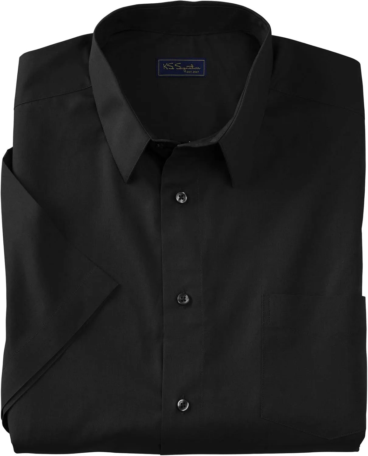 KingSize Men's Big & Tall Tall Wrinkle-Free Short-Sleeve Dress Shirt