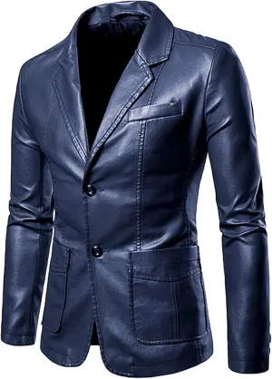 LCMTWX Mens Blazers Mens Casual Autumn and Winter Trend Suit Collar Single Two Buttons Slim Fit Round Hem Wedding Dress