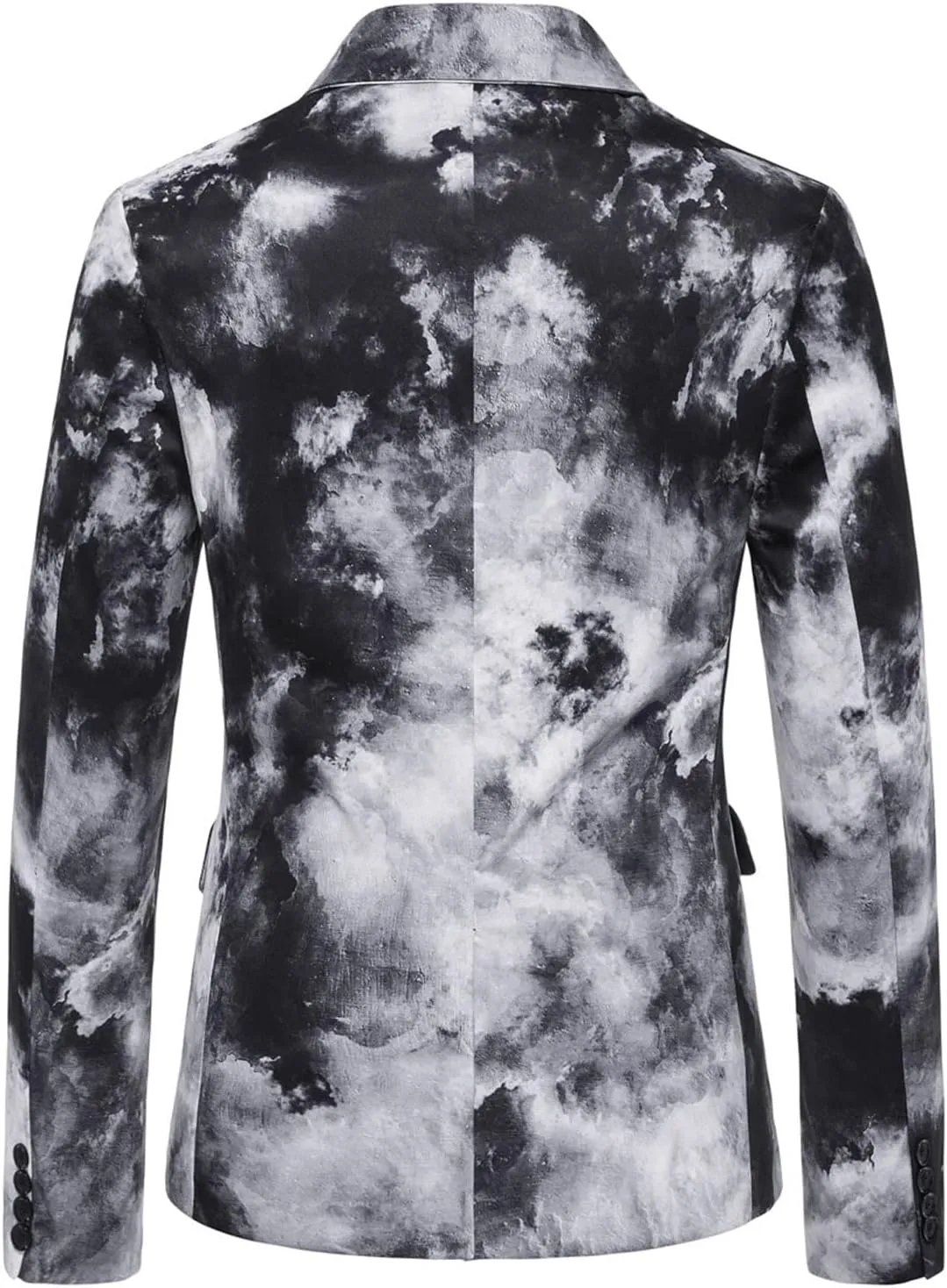 LCMTWX Mens Blazers Men's Fashion Coat Casual Pocket Button Suit Jacket Buckle Loved Printed Single-breasted Mens Suit