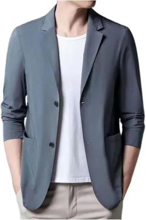 LCMTWX Sport Coat 2024 Slim Fit One Button Suit Coat Jacket Tops Men Fashion Men Blazer Men'S Blazer Sports Jackets For