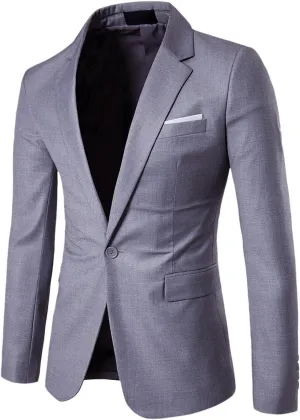 LCMTWX Sport Coat 2024 Slim Fit One Button Suit Coat Jacket Tops Men Fashion Men Blazer Men'S Blazer Sports Jackets For