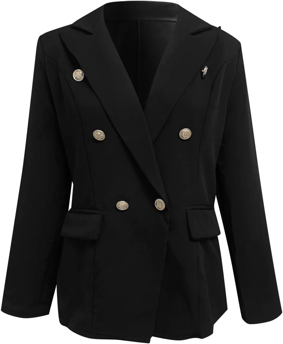 Lightweight Blazer for Women Business for Women Jacket Long Sleeve Causal Vintage Blazer Soft With Pockets Jackets