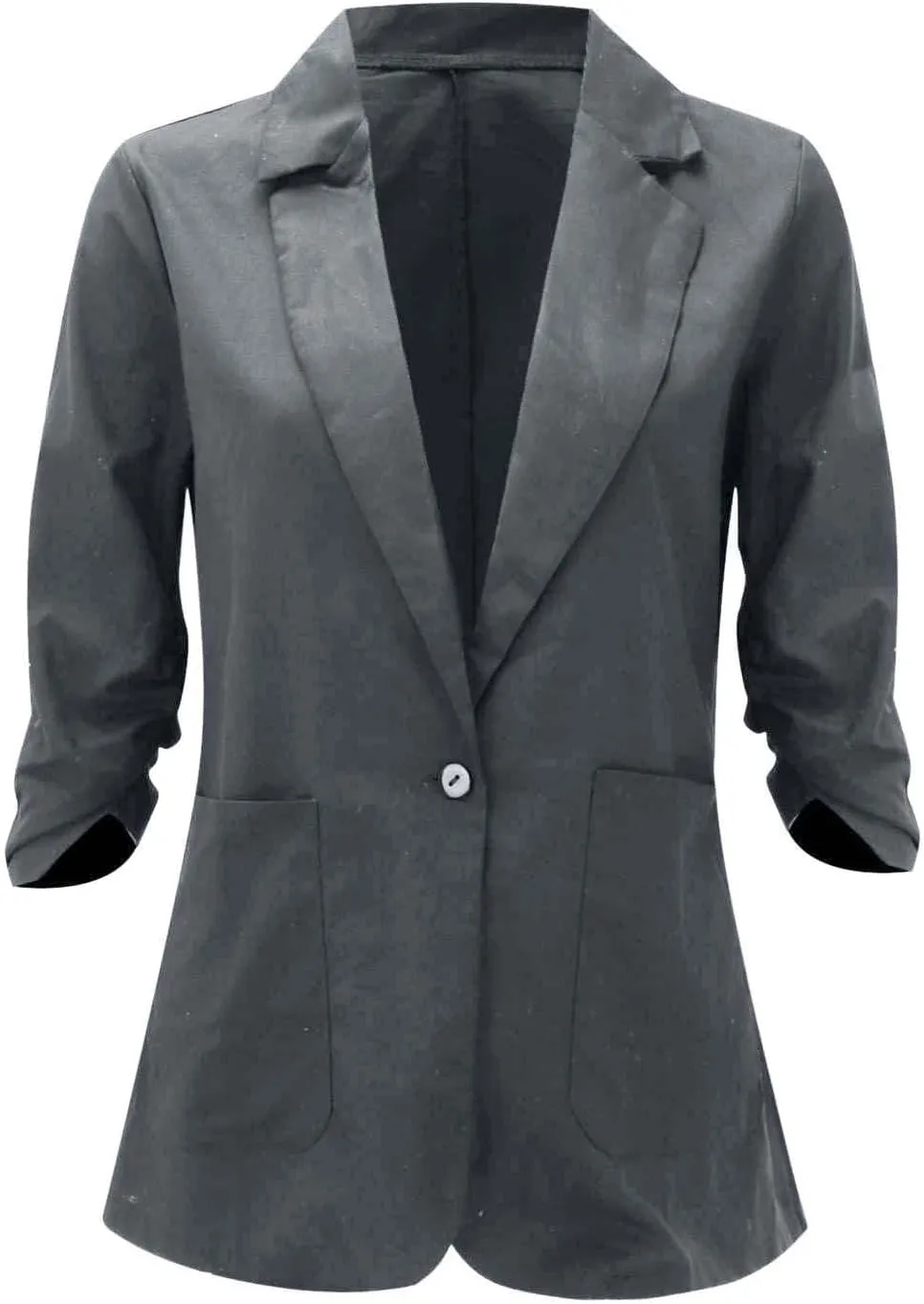 Linen Blazers for Women 2024 Work Women Blazer Long Sleeve Cute Fall Winter Jacket Baggy Herringbone Blazer
