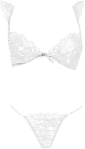 Lingerie Sets for Women Sexy Bralette Lace Set Brief with Thong Underwear Bra Sleepwear Plus Size