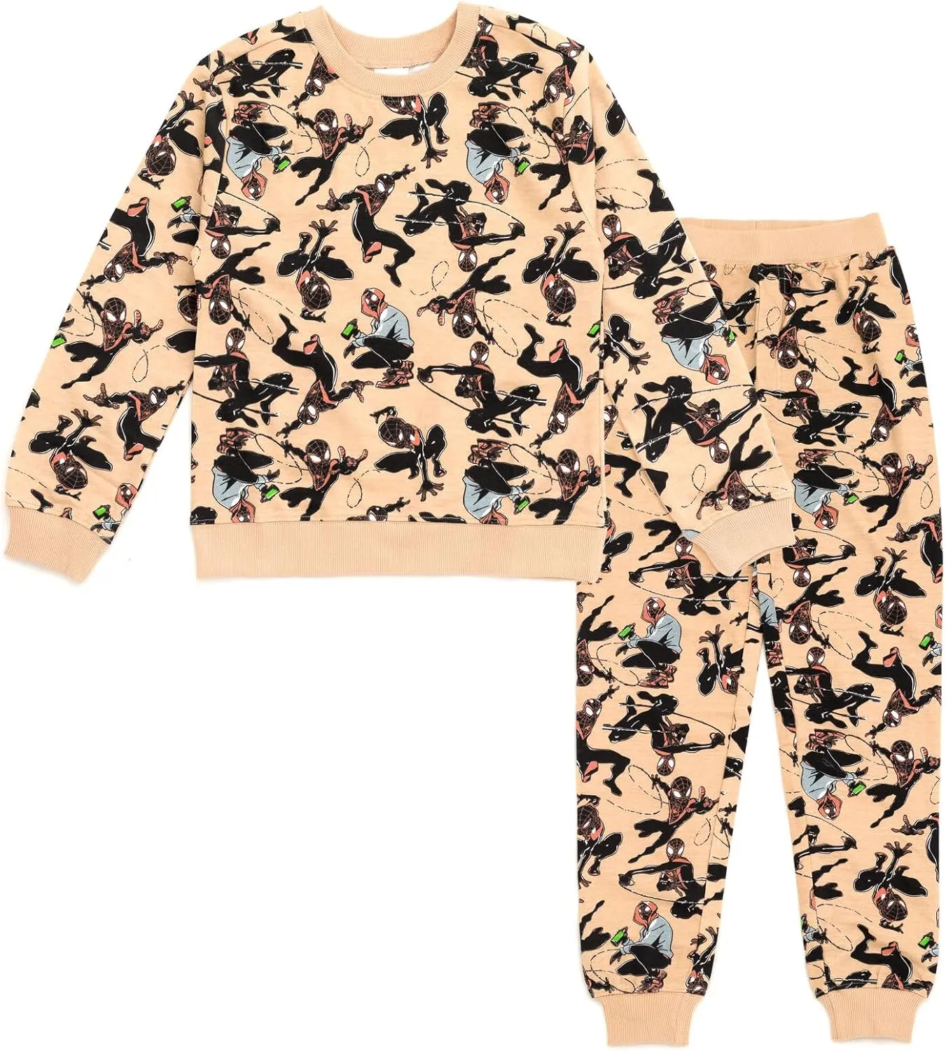 Marvel Spider-Man French Terry Sweatshirt and Jogger Pants Set Toddler to Big Kid