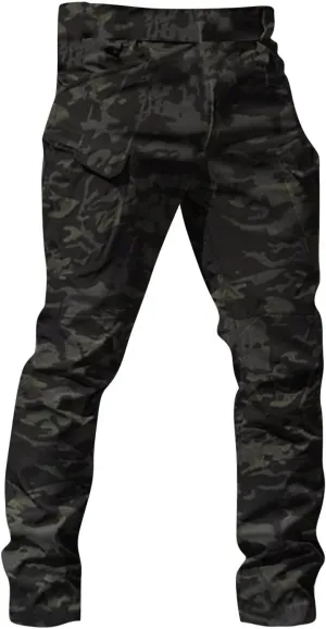 Men Camo Pants Tactical Water Resistant Pants Relaxed Fit Casual Lightweight Trousers Outdoor Hiking