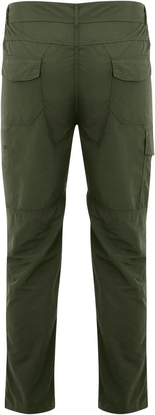 Mencomfy Cargo Pants Waterproof Ripstop Flex Tactic Lightweight Outdoor Hiking Work Pants Relaxed Fit Trousers